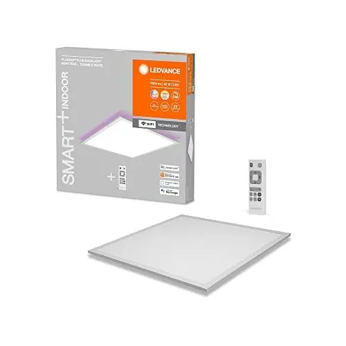 Produktbild: LEDVANCE LED WiFi Deckenleuchte weiß,40W 3000LM,3000-6500K,60x60cm,Wandleuchte dimmbar,RGB Technologie,Smart+Planon,steuerbar über App oder Sprachassistenten wie Alexa oder Google,1 Stück(1er Pack)