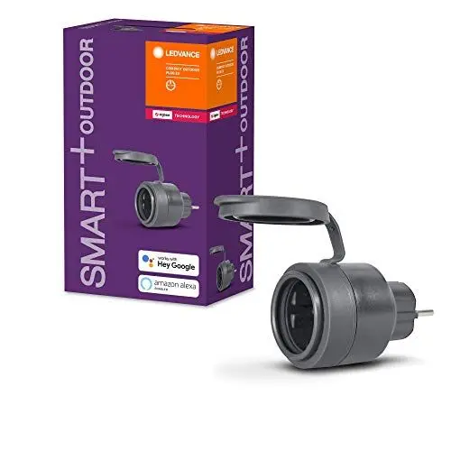 Produktbild: LEDVANCE SMART+ Steckdose für Aussen mit ZigBee Technologie im kompakten Design, zur Einbindung konventioneller Geräte ins Smart Home, kompatibel mit Alexa, Google & Hue, OUTDOOR COMPACT PLUG,4er-Pack