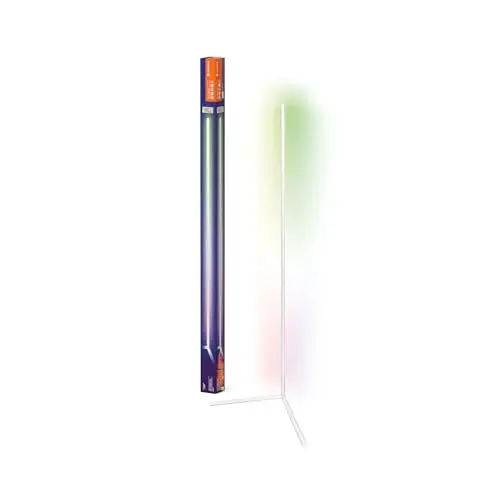 Produktbild: LEDVANCE SMART+ WIFI LED Eck-Stehleuchte, 140cm, weiß, 14W, 1170lm, regulierbares Weiß- & Farblicht, dimmbar, DIY- & Musikrhythmusfunktion, lange Lebensdauer, App-steuerbar, 2700-6500K