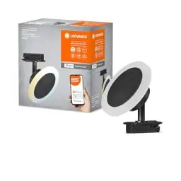 Produktbild: LEDVANCE SMART+ WiFi-Tracklight Schienensystem Leuchtenkopf, schwarz, 6,5W, 480lm, ausrichtbarer Leuchtenkopf, regulierbares Weißlicht (3000K-6500K), steuerbar per App, kompatibel mit Amazon, Google