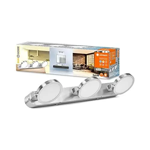 Produktbild: LEDVANCE SUN@HOME Badleuchte 450mm IP44, 20W, 1560lm, regulierbares Weißlicht (2200K bis 5000K), stufenlos steuerbar, dimmbar, passt das Licht automatisch dem Biorhythmus an, Schutzklasse IP44, Chrom