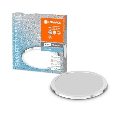 Produktbild: LEDVANCE Smart LED Badezimmerlampe Chrome, 18W, 2100LM, 3000-6500K, 30cm, IP44, Orbis Disc Wandleuchte, Badezimmerleuchte mit Wifi Technologie, dimmbar, steuerbar über App und Sprachassistenten