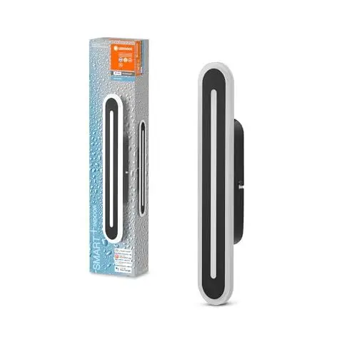 Produktbild: LEDVANCE Smart LED Badezimmerlampe black, 1600LM, 3000-6500K, 400mm x 70mm, IP44, Orbis Bath Wandleuchte, Badezimmerleuchte mit Wifi Technologie, dimmbar, steuerbar über App und Sprachassistenten