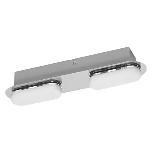 Produktbild: LEDVANCE Smart LED Badezimmerlampe chrome, 15W, 1400LM, 3000-6500K, 30cm, IP44, Orbis Duplo Wandleuchte, Badezimmerleuchte mit Wifi Technologie, dimmbar, steuerbar über App und Sprachassistenten