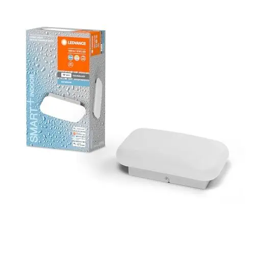 Produktbild: LEDVANCE Smart LED Badezimmerlampe weiß, 1200LM, 3000-6500K, 280mm x 160mm, IP44, Orbis Aqua Wandleuchte, Badezimmerleuchte mit Wifi Technologie, dimmbar, steuerbar über App und Sprachassistenten