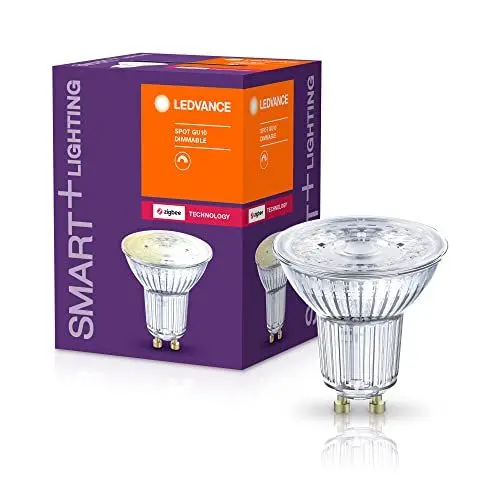 Produktbild: LEDVANCE Smart+ LED, ZigBee GU10 Reflektor, warmweiß, dimmbar, Direkt kompatibel mit Echo Plus und Echo Show (2. Gen.), , 4er Pack, Klar
