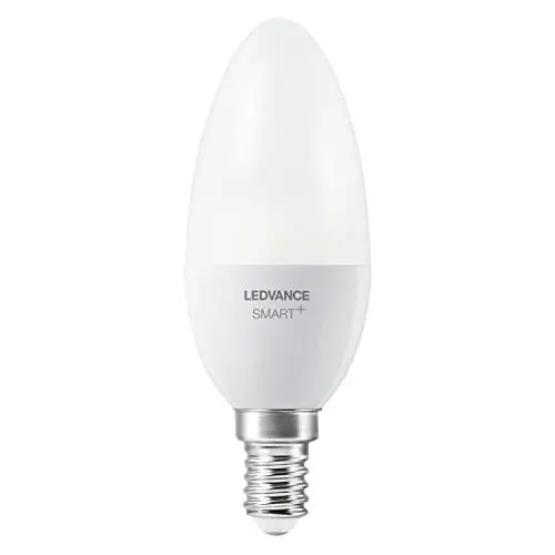 Produktbild: LEDVANCE Smart+ LED, ZigBee Lampe mit E14 Sockel, warmweiß, dimmbar, Direkt kompatibel mit Echo Plus und Echo Show (2. Gen.),
