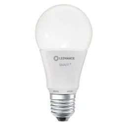 Produktbild: LEDVANCE Smarte LED-Lampe mit Bluetooth Mesh Technologie, Sockel E27, Dimmbar, Warmweiß (2700K), ersetzt Gllühlampen mit 60W, Steuerbar mit Google, Alexa und Apple Voice Control, SMART+ BT CLASSIC A60