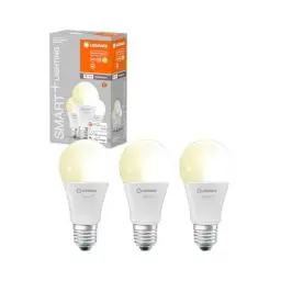 Produktbild: LEDVANCE Smarte LED-Lampe mit WiFi Technologie, Sockel E27, Dimmbar, Warmweiß (2700 K), 60W-Ersatz, SMART+ WiFi Classic Dimmable, 3er-Pack
