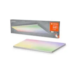 Produktbild: LEDVANCE Smarte LED Deckenleuchte, Panel für Innen mit WiFi Technologie, Lichtfarbe änderbar (3000K-6500K), RGB-Farben änderbar, 1200mm x 300mm, Kompatibel mit Google und Alexa Voice Control, SMART+