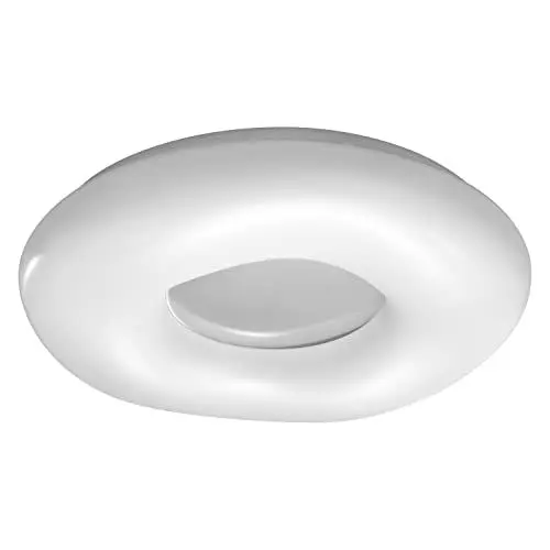 Produktbild: LEDVANCE Smarte LED Wand-und Deckenleuchte für Innen mit WiFi Technologie, Lichtfarbe änderbar (3000K-6500K), Grau, 500mm, Kompatibel mit Google und Alexa Voice Control, SMART+ WIFI ORBIS CROMO