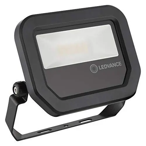 Produktbild: Ledvance Fluter LED: für Wand/Decke/Boden, FLOODLIGHT 10 W / 10 W, 100…277 V, Warm White, 3000 K, Gehäusematerial: Aluminium, IP65, 4058075420847, Schwarz