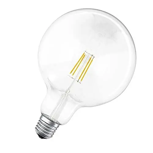 Produktbild: Ledvance LED Filament Smart+ G125 Globe 6W = 60W E27 klar 810lm warmweiß 2700K Dimmbar App Google Alexa Apple HomeKit Bluetooth