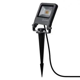 Produktbild: LEDVANCE LED Garten-Flutlicht, Leuchte für Außenanwendungen, Warmweiß, Endura Garden Flood Spike, Dunkelgrau, 10 Watt