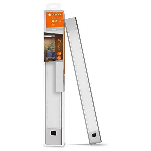 Produktbild: LEDVANCE LED Unterbau-Leuchte, Leuchte für Innenanwendungen, Warmweiß, Integrierter Sweep-Sensor, Länge: 50 cm, Linear LED Slim, Grau