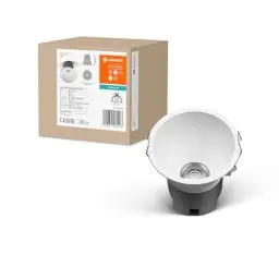 Produktbild: Ledvance SPOT TWIST Einbau-Downlight, weiß, 10W, 800lm, 840 WT, 93mm Durchmesser, kaltweiße Lichtfarbe, bis zu 90% Energieersparnis im Vergleich zu Halogen-Downlights, einfache Montage, 4000K