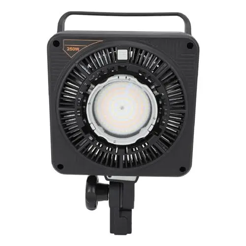 Produktbild: Fotografie-Beleuchtungsset, 250-W-LED-Videoleuchte mit Fernbedienung, 3000K-5600K CRI 95+ Dimmbare Zweifarbige Studioleuchten, für Videoaufzeichnung, Live-Streaming (EU-Stecker)