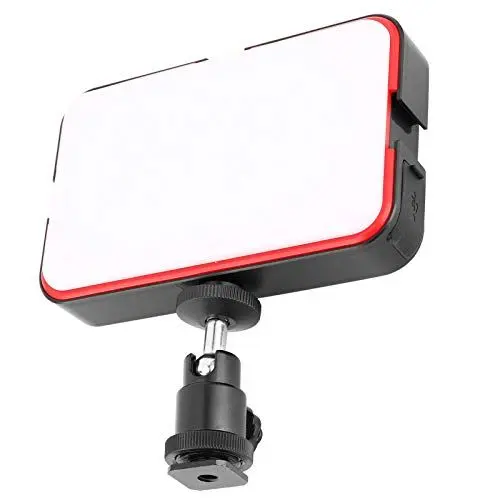 Produktbild: LED-Videoleuchte, Tragbare LED-Leuchte mit LCD-Bildschirm, LED-Kameraleuchte mit 2500K-8500K Einstellbarer Helligkeit, Fülllicht mit Kugelkopf für