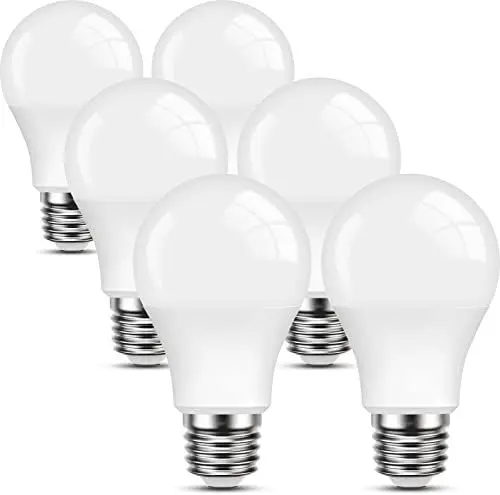 Produktbild: LEDYA E27 LED Warmweiß Glühbirne, 9W 806 Lumen, Ersatz für 60W Glühlampe, Energiesparlampe für Küche, Stehlampe, Gartenhaus, 6er-Pack Leuchtmittel