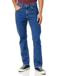 Produktbild: Lee Brooklyn Straight Herren Jeans, Mid Stonewash, 36W / 32L