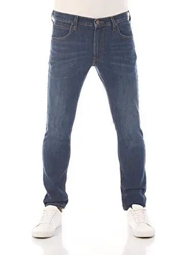 Produktbild: Lee Jeans Herren Stretch Slim Tapered Fit Luke Jeanshose Hose Denim Black w32, Farbe: Dark (LSS2SJPH3), Größe: 32W / 32L