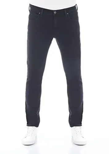 Produktbild: Lee Jeans Herren Stretch Slim Tapered Fit Luke Jeanshose Hose Denim Black w34, Farbe: Rinse Black (LSS2PCQE3), Größe: 34W / 30L
