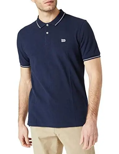 Produktbild: Lee Herren PIQUE POLO T-shirt, NAVY, 4XL