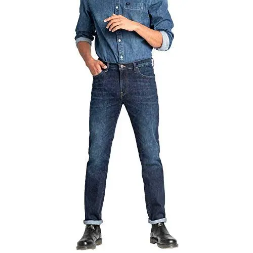 Produktbild: Lee Herren Rider Contrast Jeans, Blau (Dark Pool Gp), 30W / 34L