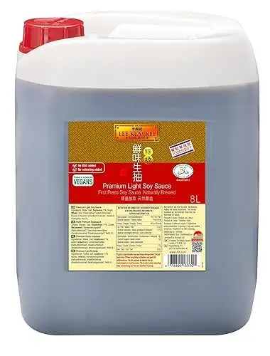 Produktbild: Lee Kum Kee Helle Sojasauce Premium – Würzsauce auf Sojabasis – Kanister – 1 x 8 l