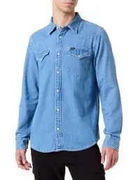 Produktbild: Lee Men's Regular Western Shirt, Shasta Blue, M