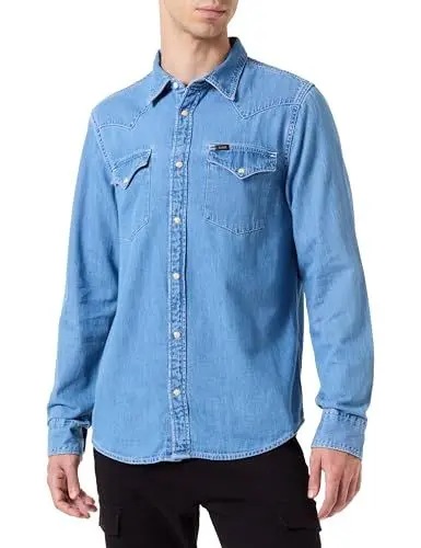Produktbild: Lee Men's Regular Western Shirt, Shasta Blue, M