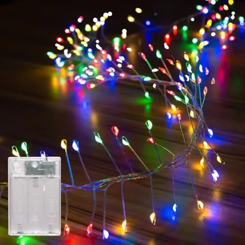Produktbild: LEECOCO Batteriebetriebene Feenlichter, 3m 120 LEDs für Weihnachten, Party, Hochzeit und Halloween Dekoration (Mehrfarbig)