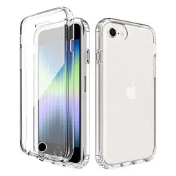 Produktbild: Leedia Hülle Kompatibel mit iPhone SE 2022 Hülle mit Eingebautem Displayschutz 360 Grad iPhone SE 2020 Handyhülle Transparent Stoßfest iPhone 8 Schutzhülle Case für iPhone SE 3/2 / iPhone 8 4,7