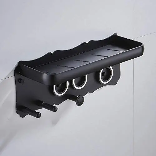 Produktbild: Leekayer Supersonic Haartrockner Wandhalterung,Haartrockner Halterung Bra für Haartrockner Zubehörhalter, Haartrockner Halter Bad Lagerregal Pflegewerkzeuge (schwarz)