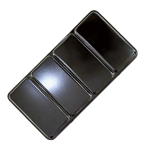 Produktbild: EXCEART Tragbare Leere Aquarellkasten 48 Pigment Aufbewahrungsbox Schwarz Eisen Klassisch