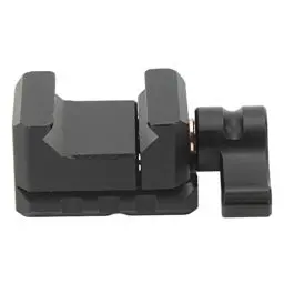 Produktbild: NATO Rail Clamp, Picatinny Klemme mit 1/4 Zoll und 3/8 Zoll Gewinde Bohrungen Schienen Schloss Klammer Zubehörhalterung, für Monitore Mikrofone LED-Leuchten Drahtlose