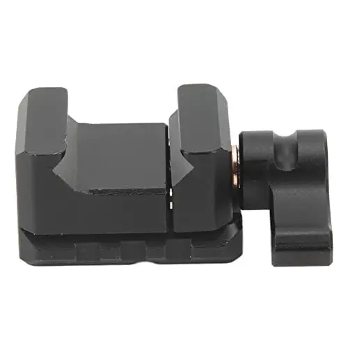 Produktbild: NATO Rail Clamp, Picatinny Klemme mit 1/4 Zoll und 3/8 Zoll Gewinde Bohrungen Schienen Schloss Klammer Zubehörhalterung, für Monitore Mikrofone LED-Leuchten Drahtlose