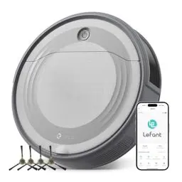 Produktbild: LEFANT M310 Saugroboter, 4500Pa Staubsauger Roboter mit Präzise Entfernungsnavigation, 150Mins, HEPA-Filter, WLAN Roboterstaubsauger, Ideal für Tierhaare, Teppiche, Hartböden