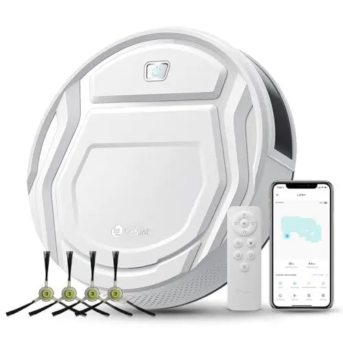 Produktbild: LEFANT Saugroboter mit Fernbedienung, 2200Pa Staubsauger Roboter, 120Mins Max, WLAN Roboterstaubsauger, Selbstaufladend, App/Alexa, Ideal für Tierhaare, Teppich, Hartboden 210P