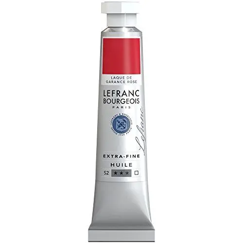 Produktbild: Lefranc Bourgeois 404944 extra feine Ölfarbe in Künstlerqualität aus hochwertigen Pigmenten, lebendige Farben, hohe Lichtechtheit, 20ml Tube - Krapplack Rosa Farbton