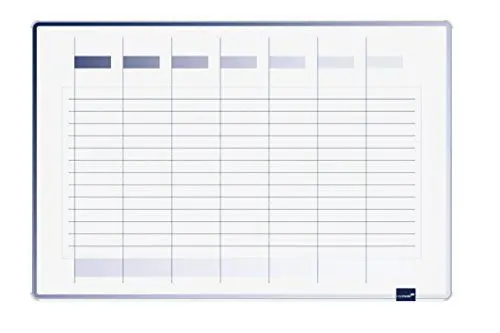 Produktbild: Legamaster 7-490000 Accents Plan-Whiteboard, bedruckt mit Wochenplaner, lackierte Stahloberfläche, 90 x 60 cm