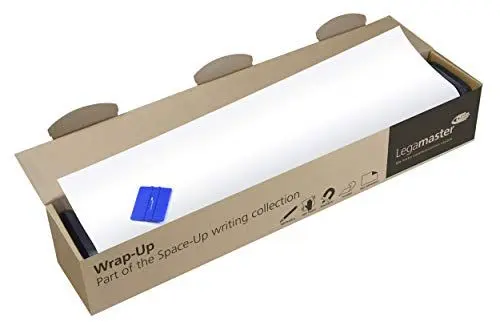 Produktbild: Legamaster Wrap-Up Whiteboard Folie - statisch selbsthaftend - weiß - 101x600cm - abwischbar und wiederbeschreibbar - magnetisch - PVC-frei aus Polypropylen