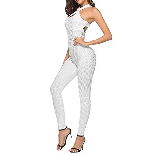 Produktbild: Leggings Teddyfleece Strumpfhosen Damen Winter Yoga-Kleidung, Körperschönheit, Rückenblase, Yoga-Kleidung, verbundene Körperkleidung, Frauen Leggins Mit Fell Gefüttert Schwarz Termo (White, XL)