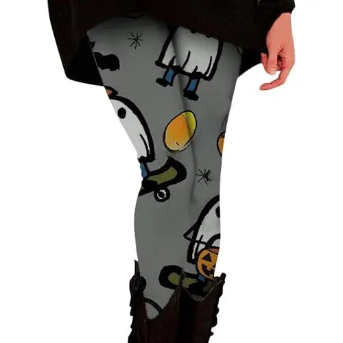 Produktbild: Leggings mädchen Sportleggings Damen Strumpfhosen Damen Muster Sporthose mädchen lang Cargohose Damen eng Yoga Leggings Damen lang Leggings Damen schwarz mit Tasche Hose Damen yogahose