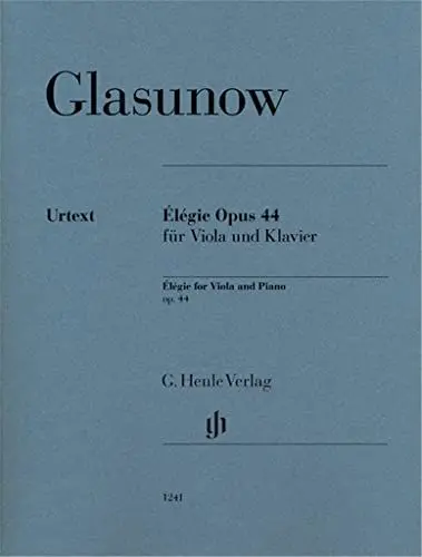 Produktbild: Élégie Opus 44 für Viola und Klavier: Besetzung: Viola und Klavier (G. Henle Urtext-Ausgabe)