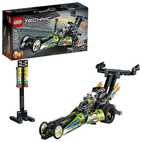 Produktbild: LEGO 43103 Technic Dragster Rennauto und Hot Road, 2in1 Set, Rennwagen für Kinder ab 7 Jahre, Spielzeugauto, Fahrzeuge zum Sammeln