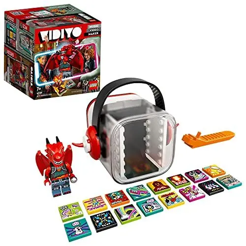 Produktbild: LEGO 43109 VIDIYO Metal Dragon Beatbox Music Video Maker, Musik Spielzeug Set für Kinder mit AR App und Drachen Minifigur