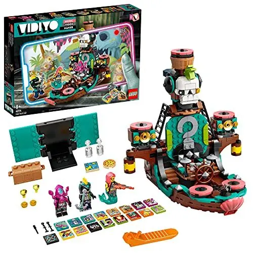 Produktbild: LEGO 43114 VIDIYO Punk Pirate Ship Beatbox Music Video Maker, Musik Spielzeug Set für Kinder mit AR App