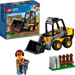 Produktbild: LEGO 60219 City Frontlader, Baumaschinen-Set mit Straßenarbeiter Minifigur