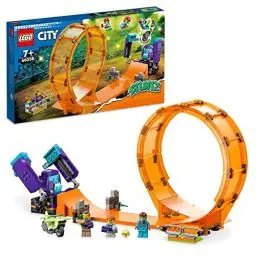 Produktbild: LEGO 60338 City Stuntz Schimpansen-Stuntlooping, Action-Spielzeug mit Rampe, Stunt-Motorrad und 3 Minifiguren für Kinder ab 7 Jahre